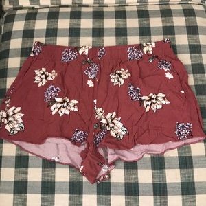 Floral Short Shorts